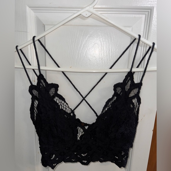 Free People One Women’s Adella Longline Black Lace Bralette! Size Small. - Picture 6 of 13
